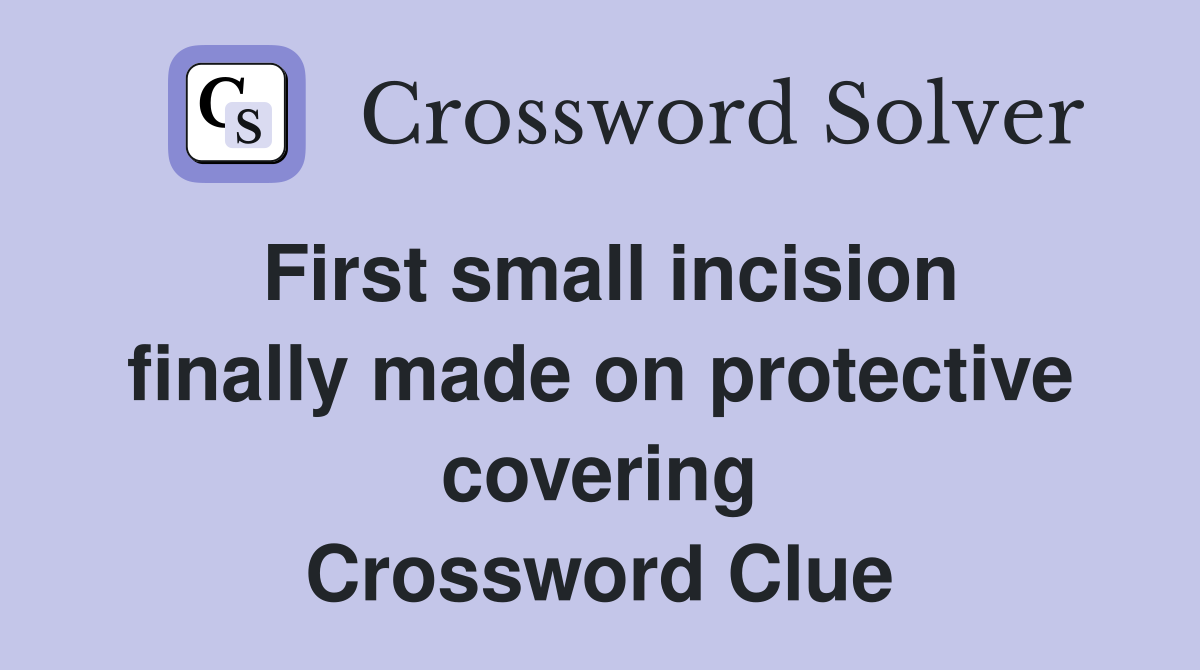 protective cover letters crossword clue